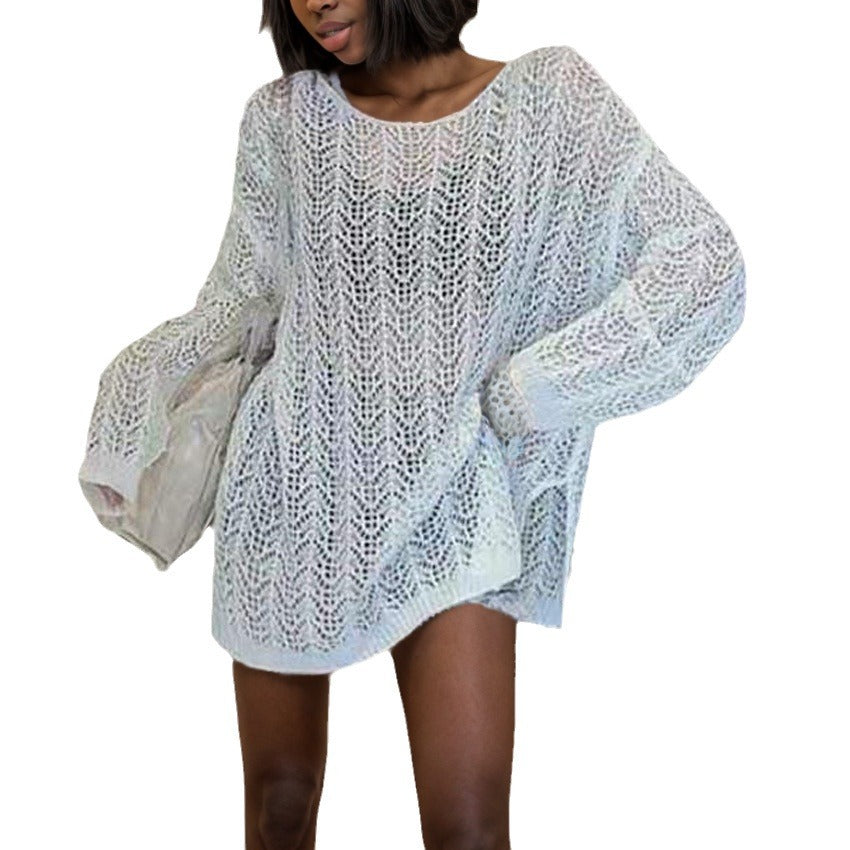 Pull en tricot aéré pour femmes dans un design de maille ouverte Chic und Stil