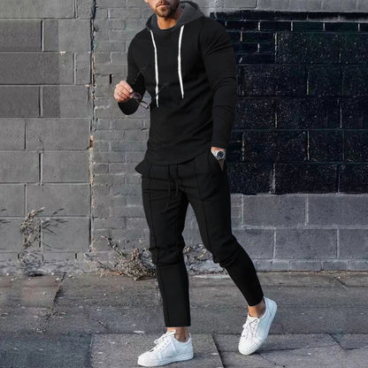 Men's sporty hoodie set with stylish jogger pants Chic and Style
