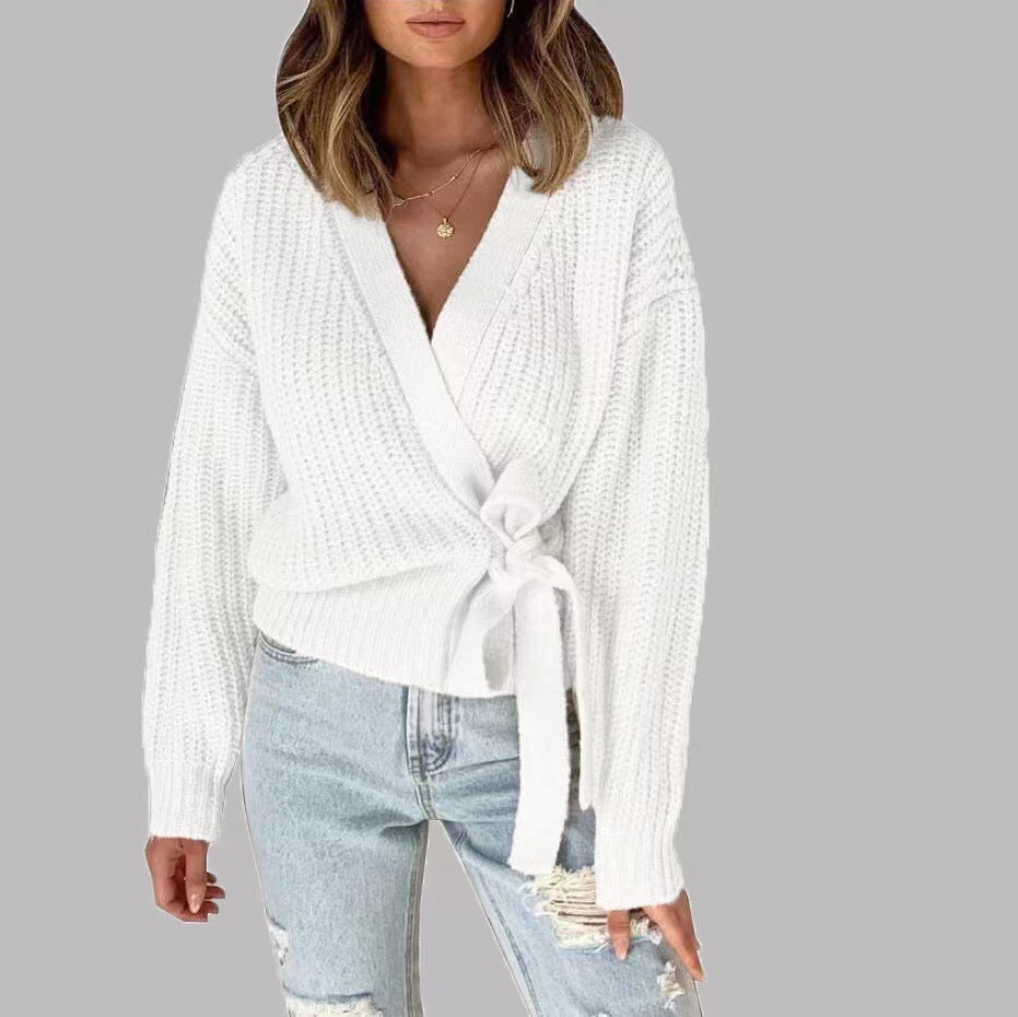 Dames Cool Wrap Cardigan avec détails modernes en volants Chic und Stil