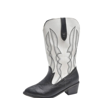 Bottes de cowboy pour dames avec un élégant motif de couture Chic und Stil