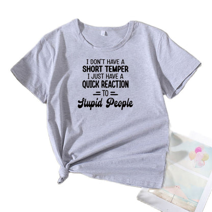 T-shirt drôle citation femmes Chic und Stil