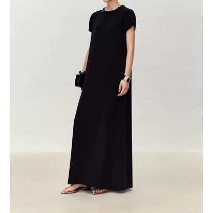 Robe maxi élégante pour femmes avec col orné Chic und Stil
