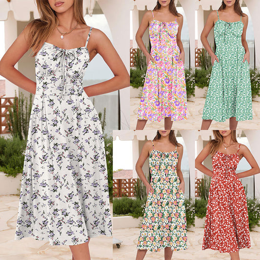 Robe midi florale femme Chic und Stil