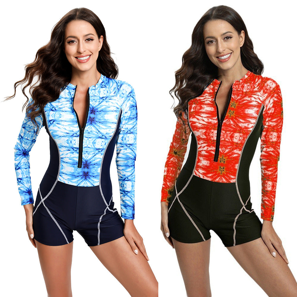 Dames combinaison de surf à manches longues avec protection solaire UV intégrée Chic und Stil