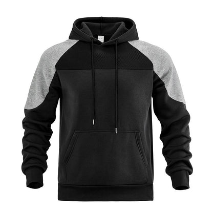 Sweat-Hoodie sportif pour hommes avec des manches structurées et poche kangourou Chic und Stil