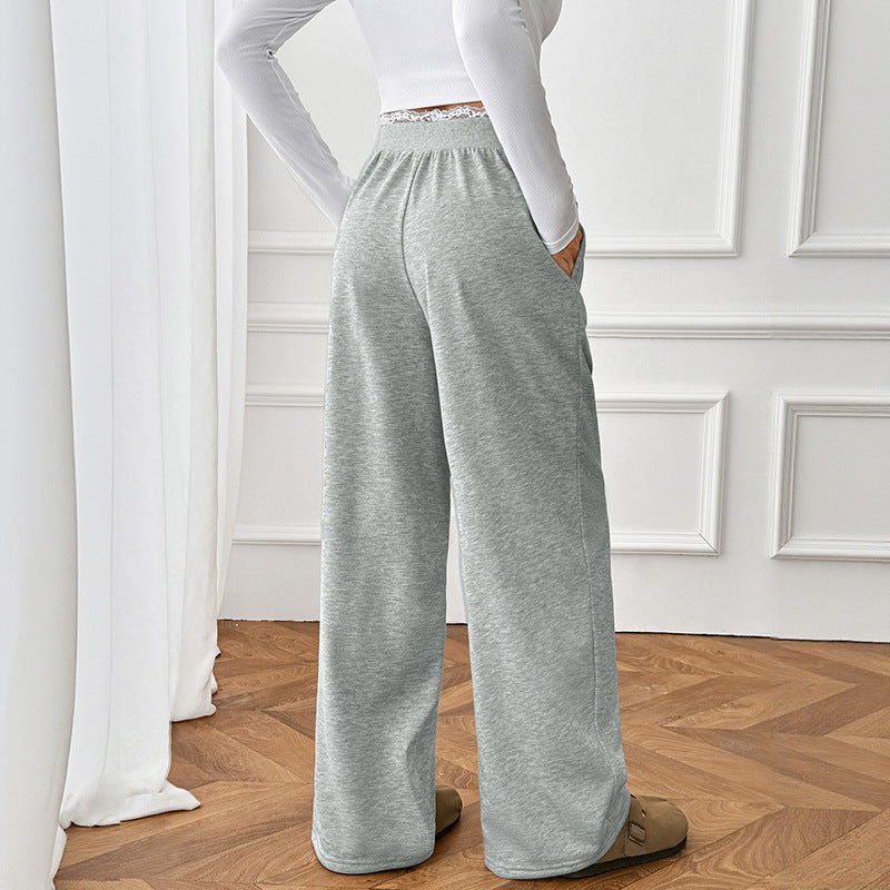 Women Comfortable and Casual Long Pants with Elastic Waist Chic and Style