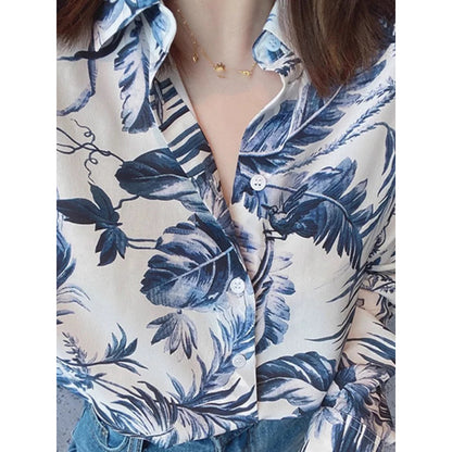 Chemisier à boutons tropical femme Chic und Stil