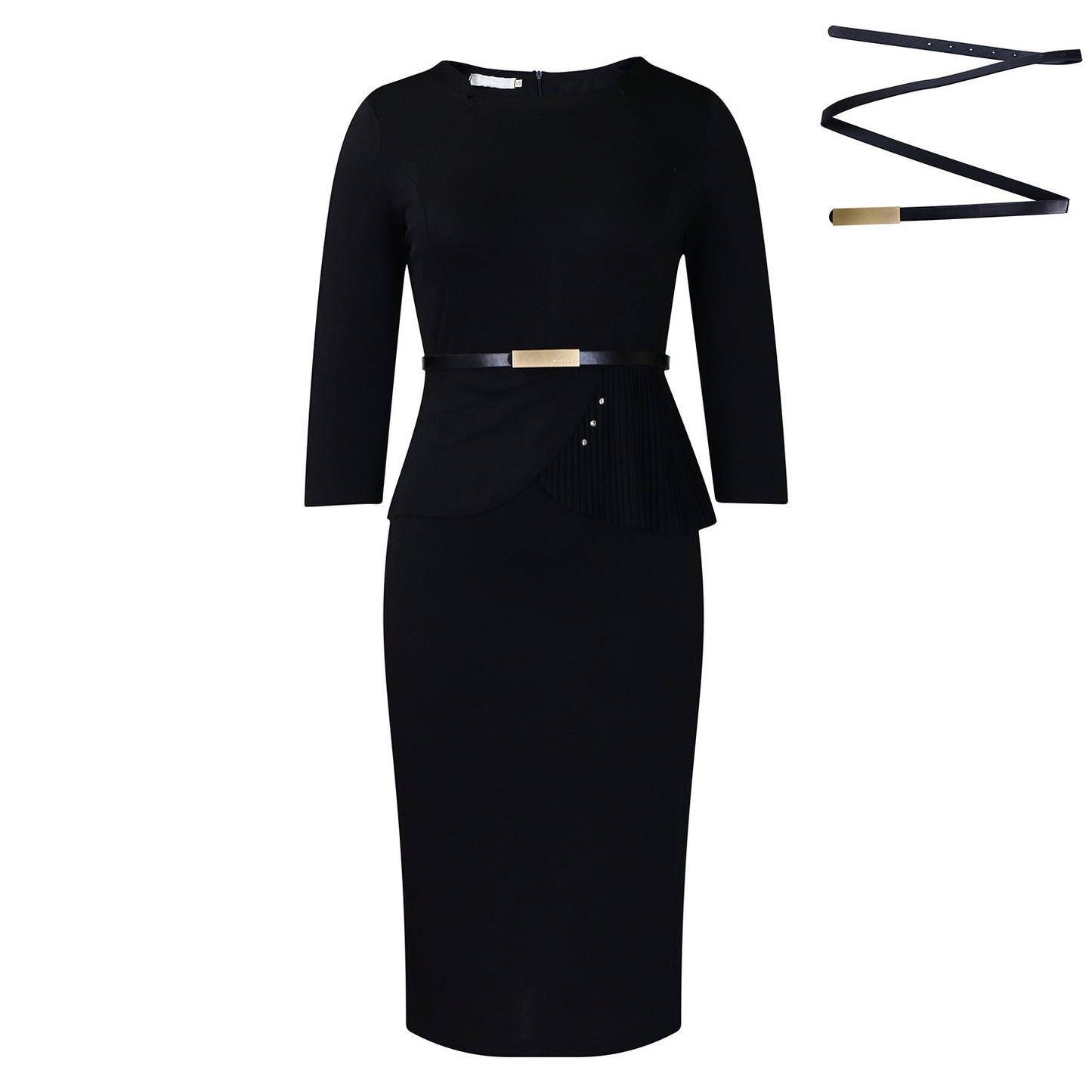 Robes pour femmes ajustées avec fronces et ceinture Chic und Stil