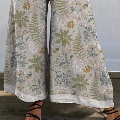 Chic and Style large floral casual pants for women