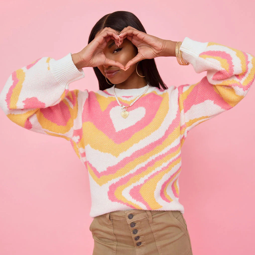 Femmes pull coloré Chic und Stil