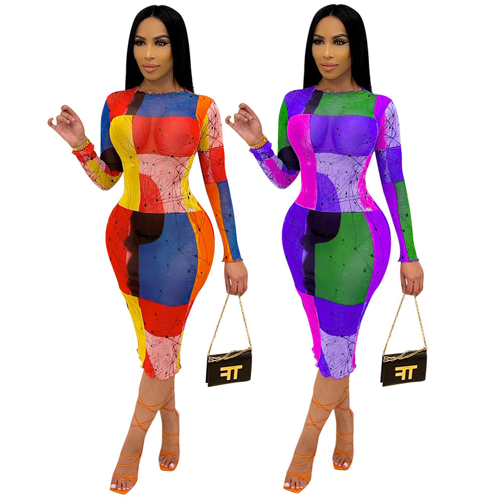 Robe bodycon à manches longues Chic und Stil