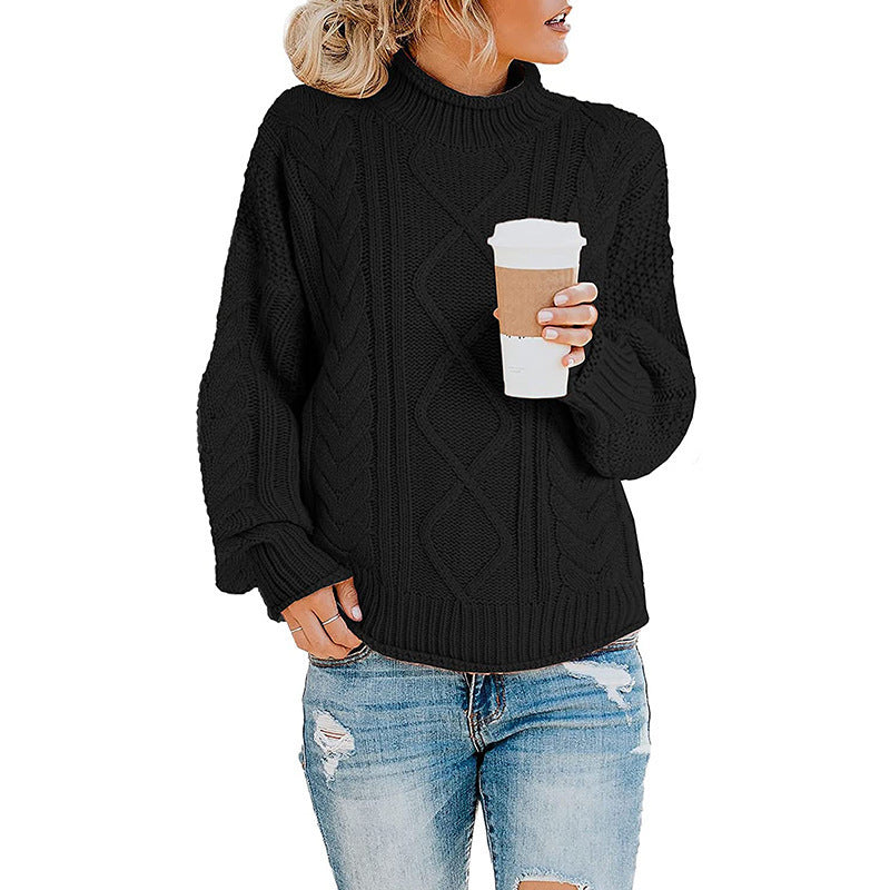 Pull en tricot torsadé épais pour femme Chic und Stil