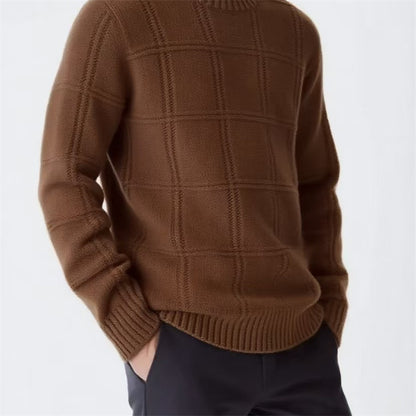 Pull en tricot pour hommes avec design texturé Chic und Stil