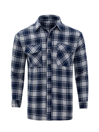 Chemise en flanelle à carreaux pour hommes Chic und Stil