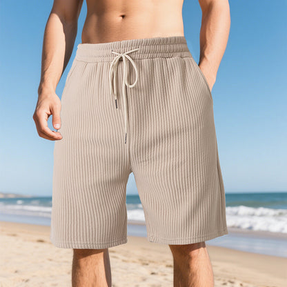 Shorts décontractés pour hommes avec taille élastique et poches latérales pratiques Chic und Stil