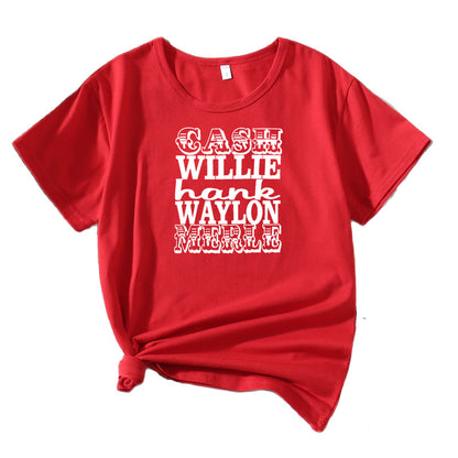 T-shirt graphique vintage pour femmes Chic und Stil