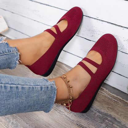 Ballerines confortables pour femmes en matériau en filet respirant et avec des sangles réglables Chic und Stil