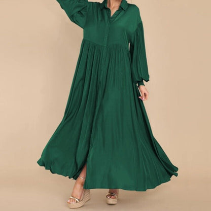 Robe maxi à boutons fluides pour femmes Chic und Stil