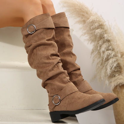 Bottes overknee en daim pour femmes Chic und Stil