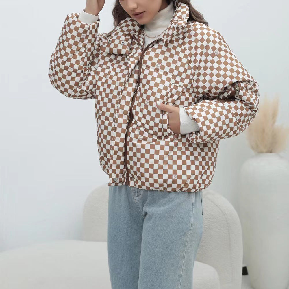 Dames coupe-vent doudoune avec col montant Chic und Stil