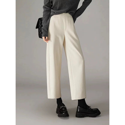 Pantalons de détente pour femmes à taille haute et jambes larges Chic und Stil