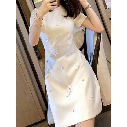 Robe A-Ligne Brodée pour Femmes Chic und Stil