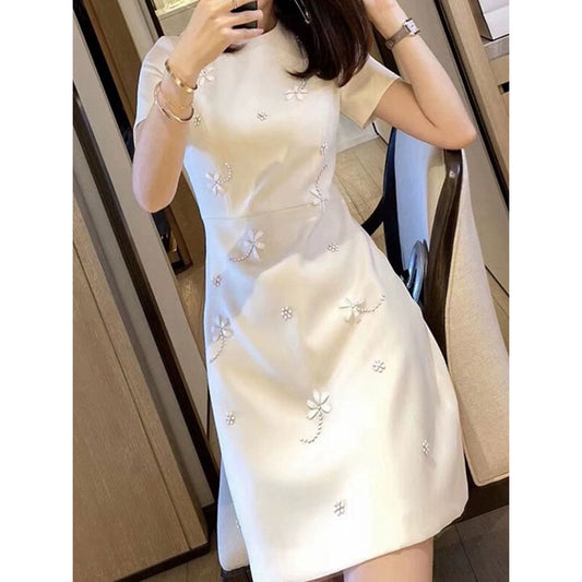 Robe A-Ligne Brodée pour Femmes Chic und Stil