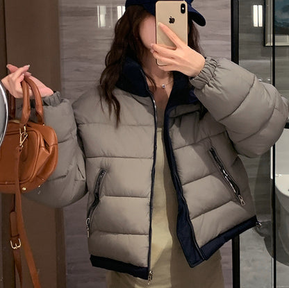 Dames courte veste de loisirs matelassée avec poches zippées latérales Chic und Stil