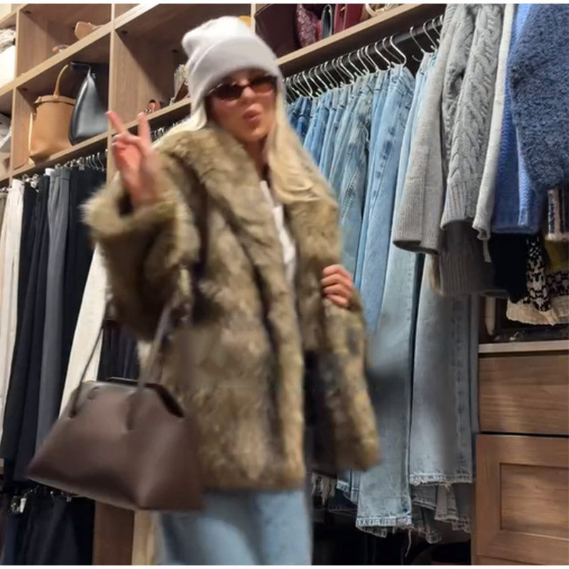 Dames fourragère en fausse fourrure Chic und Stil