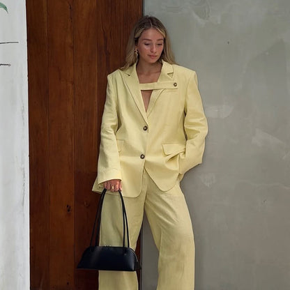 Chic Designer Blazer and Shorts Set for Women