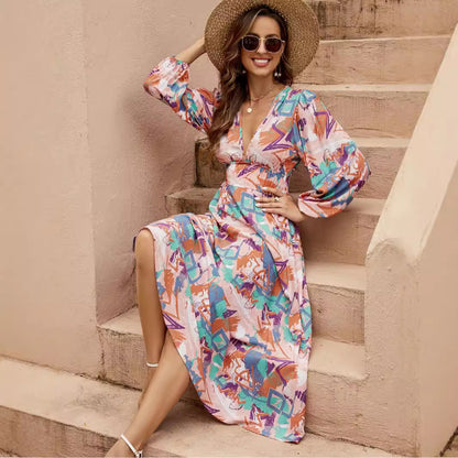 Robe maxi enveloppante Chic und Stil pour femmes