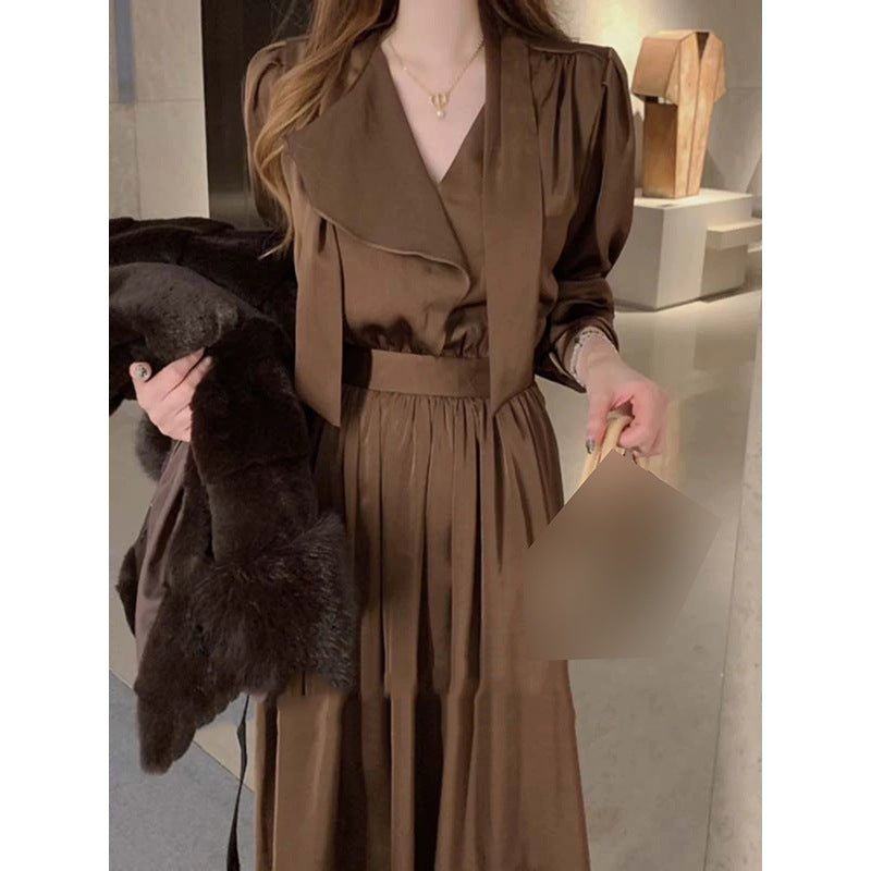 Robe Élégante à Couches pour Femmes Chic und Stil