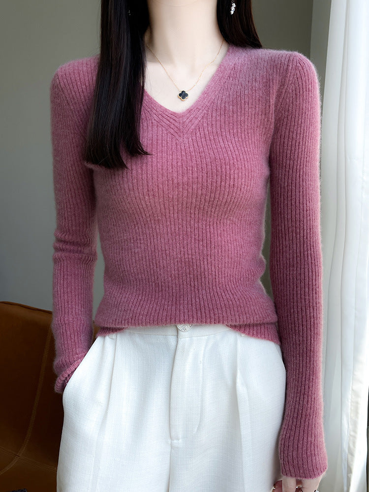 Pull en viscose pour femmes avec une structure en côtes Chic und Stil