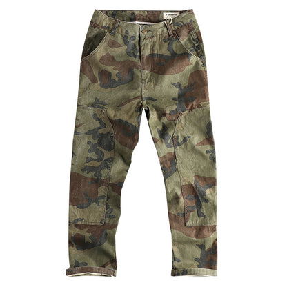 Men's cargo pants in modern camouflage design with multifunctional pockets Chic and Style