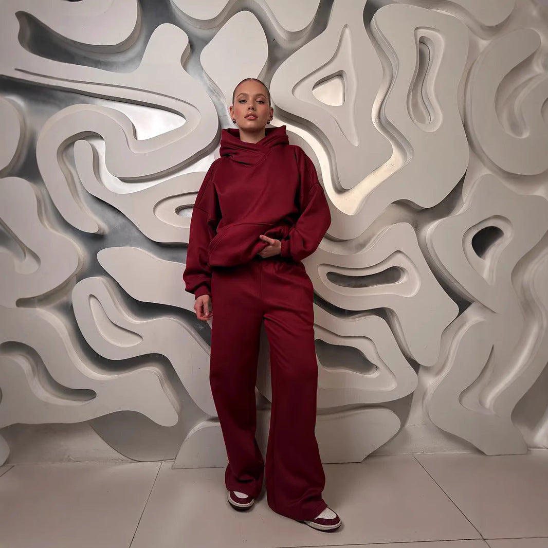 Chic and Style relaxed fit trendy women's hoodie set and loose pants