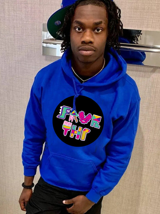 Pull à capuche pour dames avec un design graphique accrocheur et des poches kangourou confortables Chic und Stil