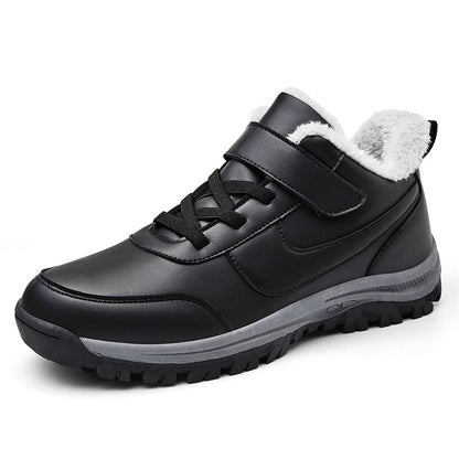 Bottines d'hiver pour femmes, doublées de chaude, avec semelle antidérapante et fermeture Velcro réglable Chic und Stil