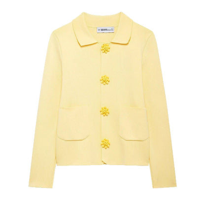 Cardigan élégant pour femmes avec boutons décoratifs Chic und Stil