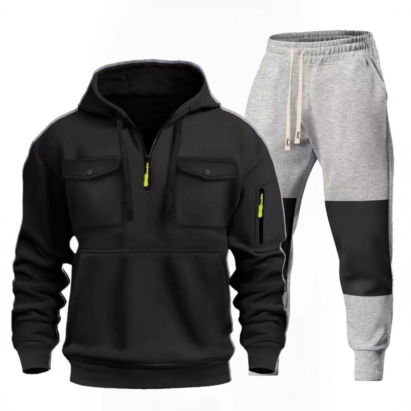 Chic and Style functional sweatshirt and jogger pants set for men