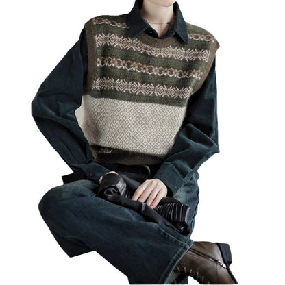 Pull superposé en tricot confortable Chic und Stil pour femmes