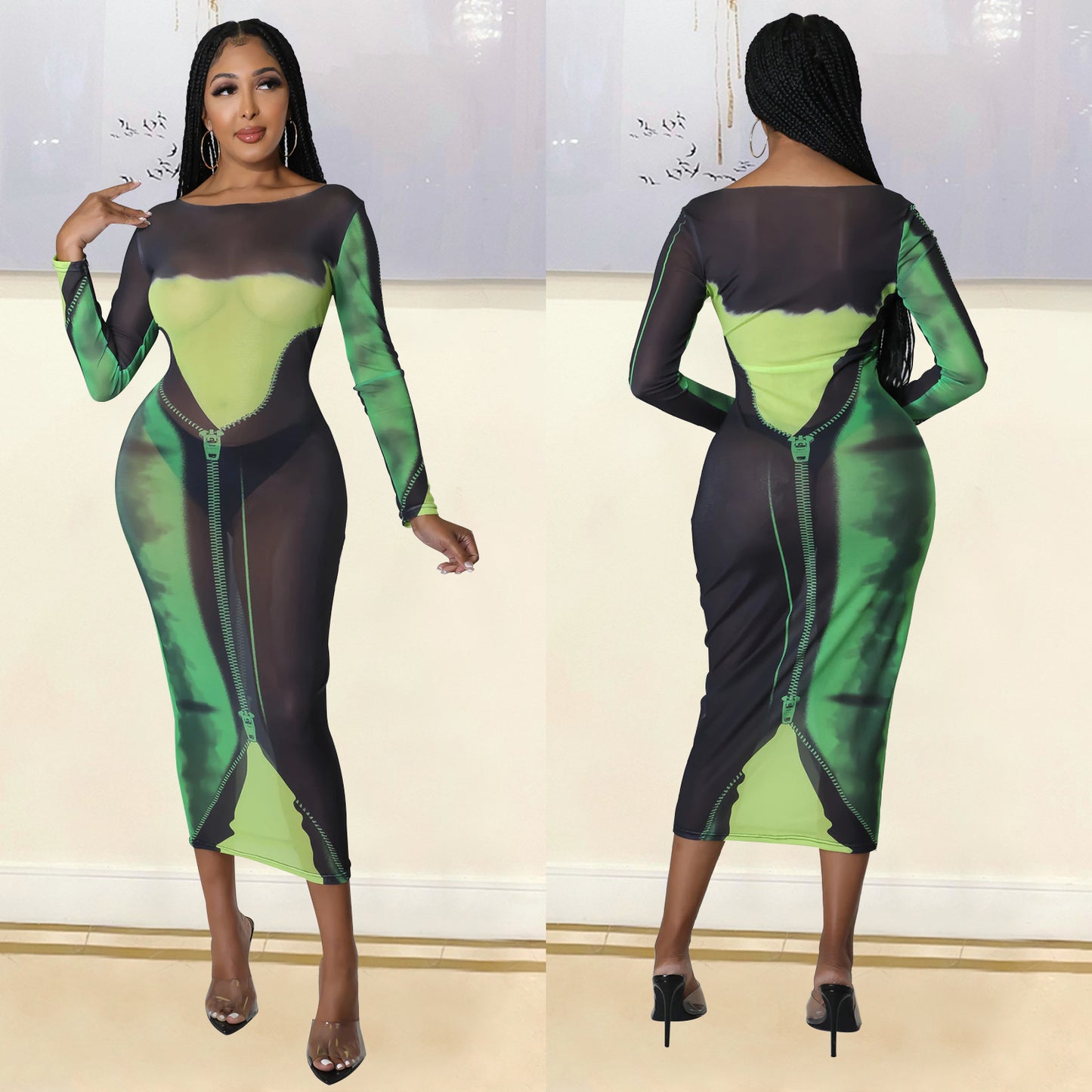 Ladies Chic and Stylish Long Bodycon Dress