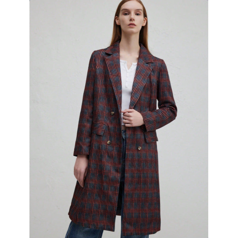 Blazer pour femmes avec motif à carreaux et coupe chic Chic und Stil