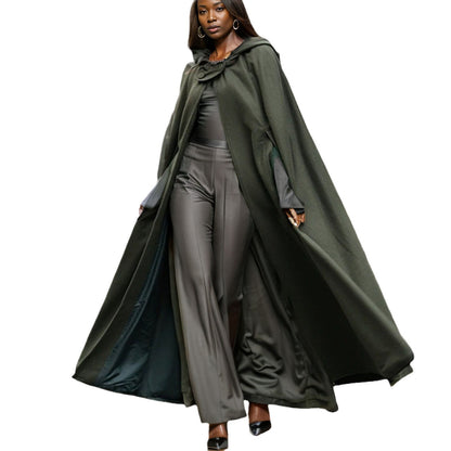 Dame manteau à capuche avec coupe élégante Chic und Stil