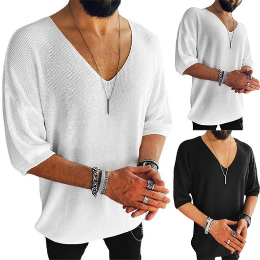 Pull homme grande taille col en V Chic und Stil