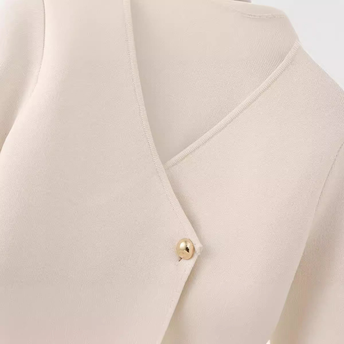 Dames élégante veste portefeuille avec détails de boutons Chic und Stil