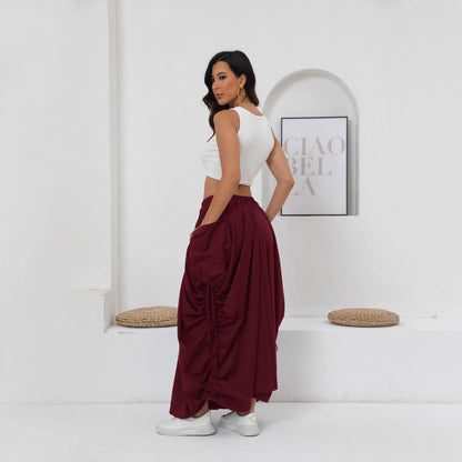 Airy maxi petticoat for women with drawstring and pockets Chic and Style