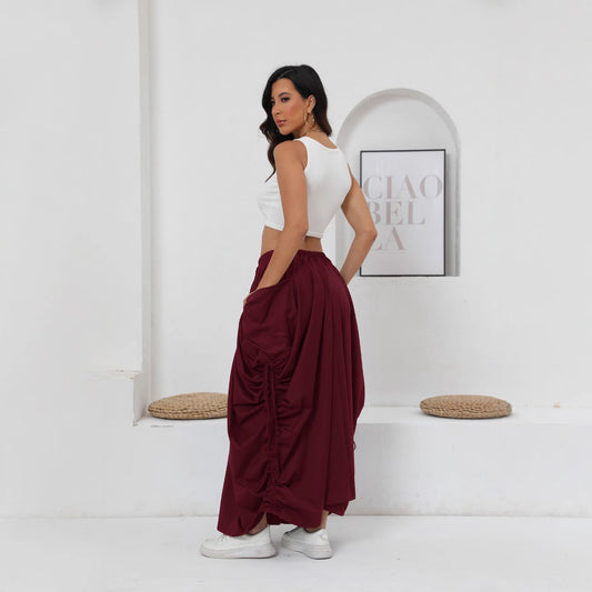 Airy maxi petticoat for women with drawstring and pockets Chic and Style