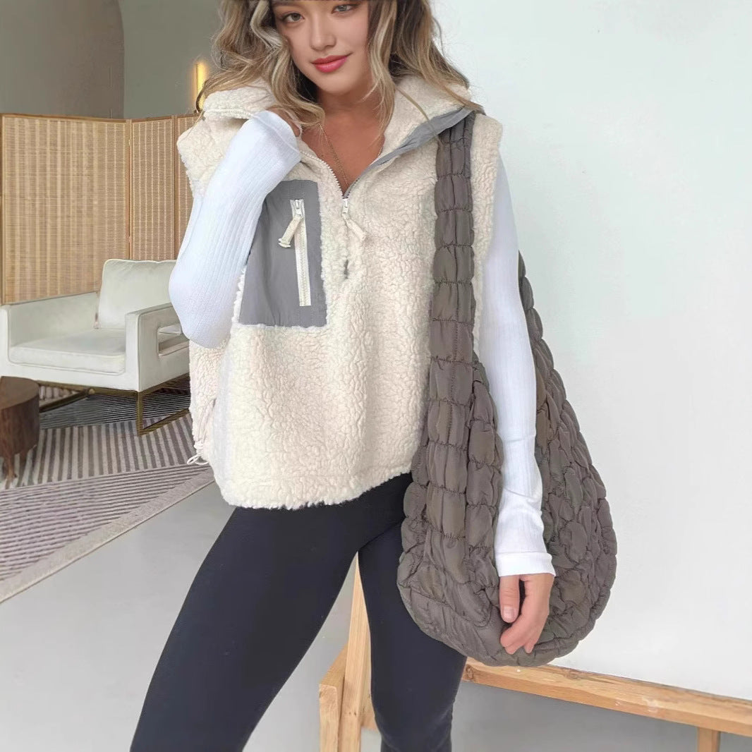 Dames confortable veste en polaire avec fermeture éclair pratique Chic und Stil