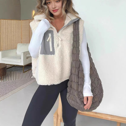 Dames confortable veste en polaire avec fermeture éclair pratique Chic und Stil