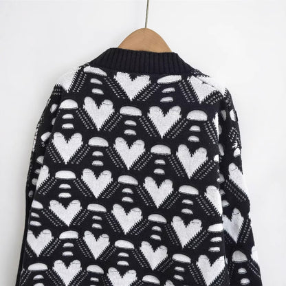 Dames gilet avec motif de coeurs Chic und Stil